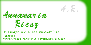 annamaria riesz business card